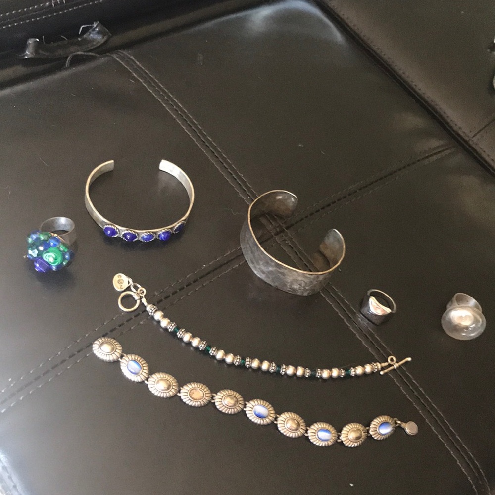 Jewelry lot - Silver and blues